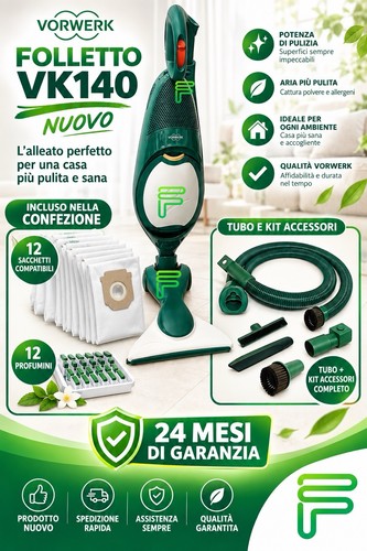 Folletto vk140 nuovo garanzia - folletto,